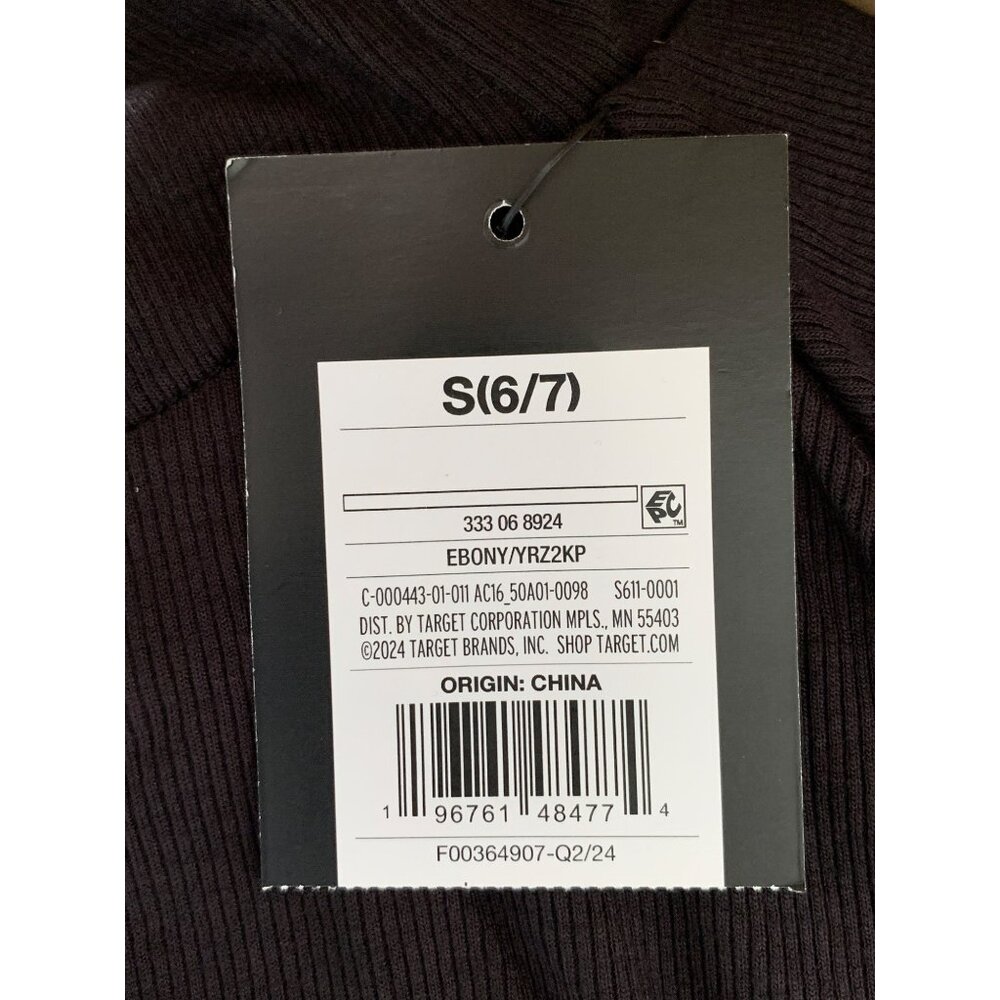 Art Class Junior Black Stretchy Skater Skirt Skort w/ Built-In Short Size Small - Picture 12 of 12